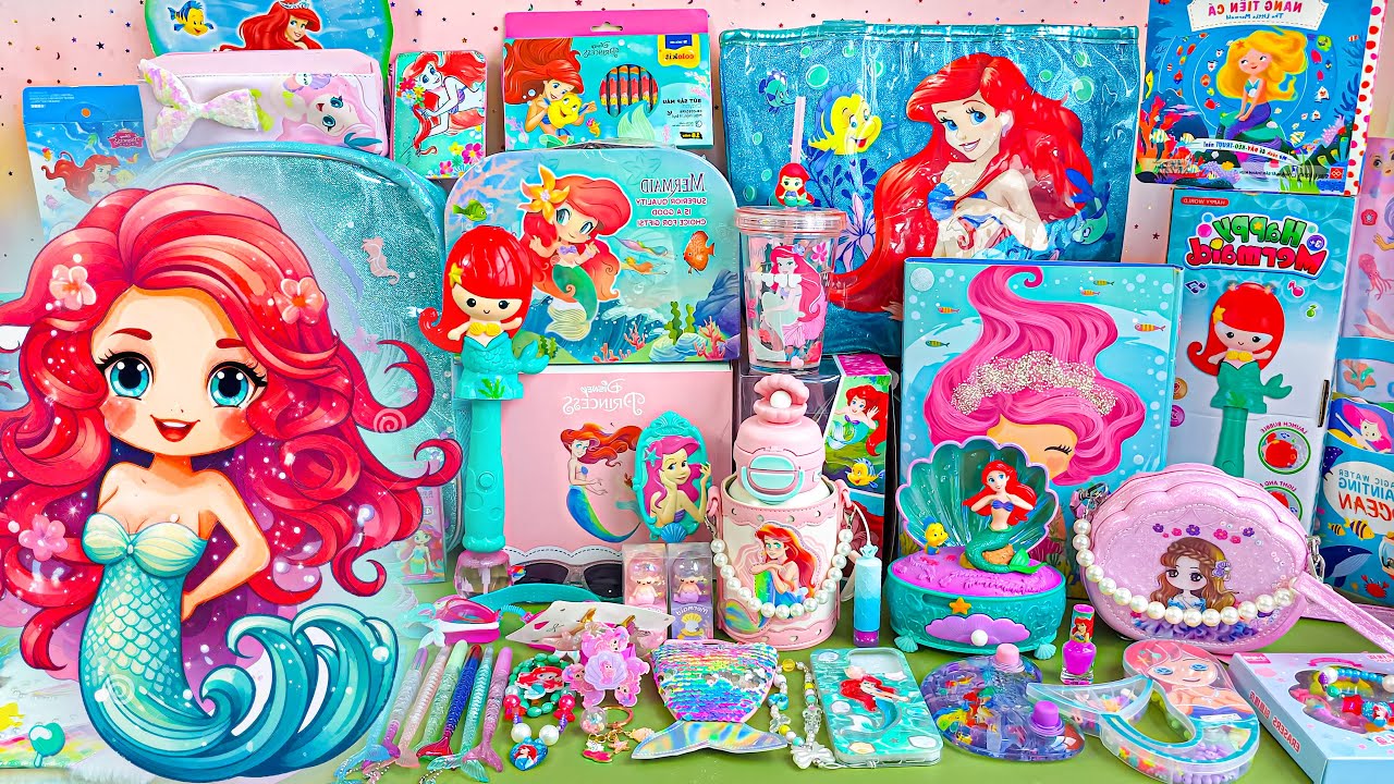 Satisfying with Unboxing Disney Little Mermaid Toy Collection | Review Toys | ASMR