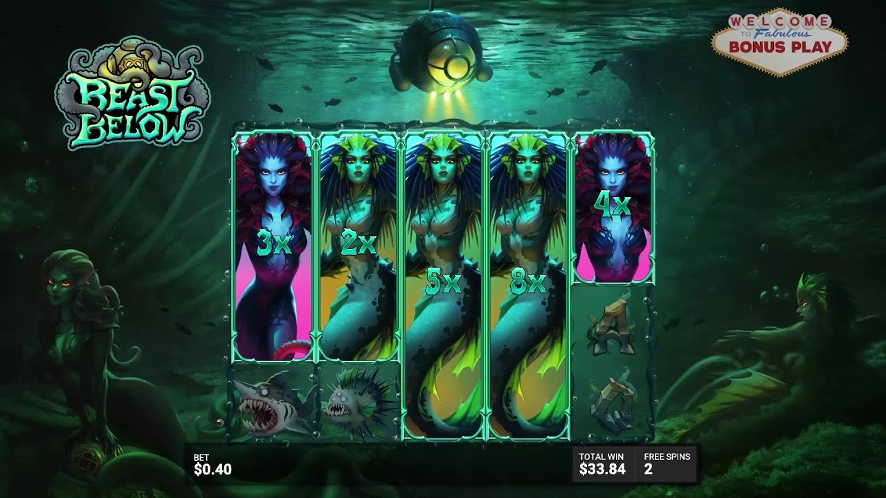 BEAST BELOW 🧜&zwj;♀️⚓ | HUGE WIN | 2024-08-28 | .40 USD | 3489x |  SPIN BONUS | STAKE 🇺🇳
