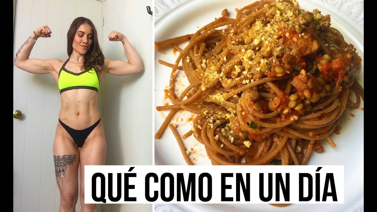 QUÉ COMO EN UN DÍA PARA PERDER GRASA #2 🍝💪🏽 FIT VEGAN 🌱