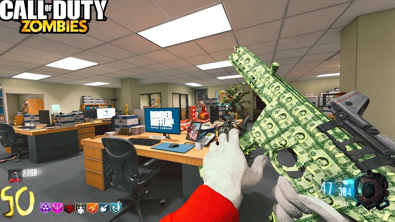 NUEVO THE OFFICE CUSTOM ZOMBIES EASTER EGG SALVANDO LA OFICINA | BLACK OPS 3 ZOMBIES MOD TOOLS