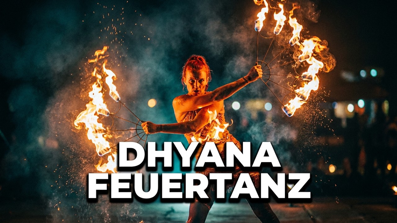 Feuershow - Dhyana Feuertanz am Olbersdorfer See