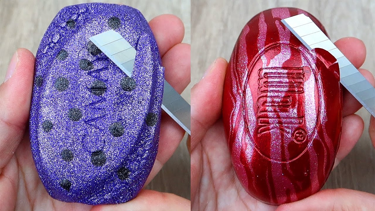Relaxing Soap Cutting ASMR. Satisfying Soap and lipstick cutting. Corte de jabón - 872