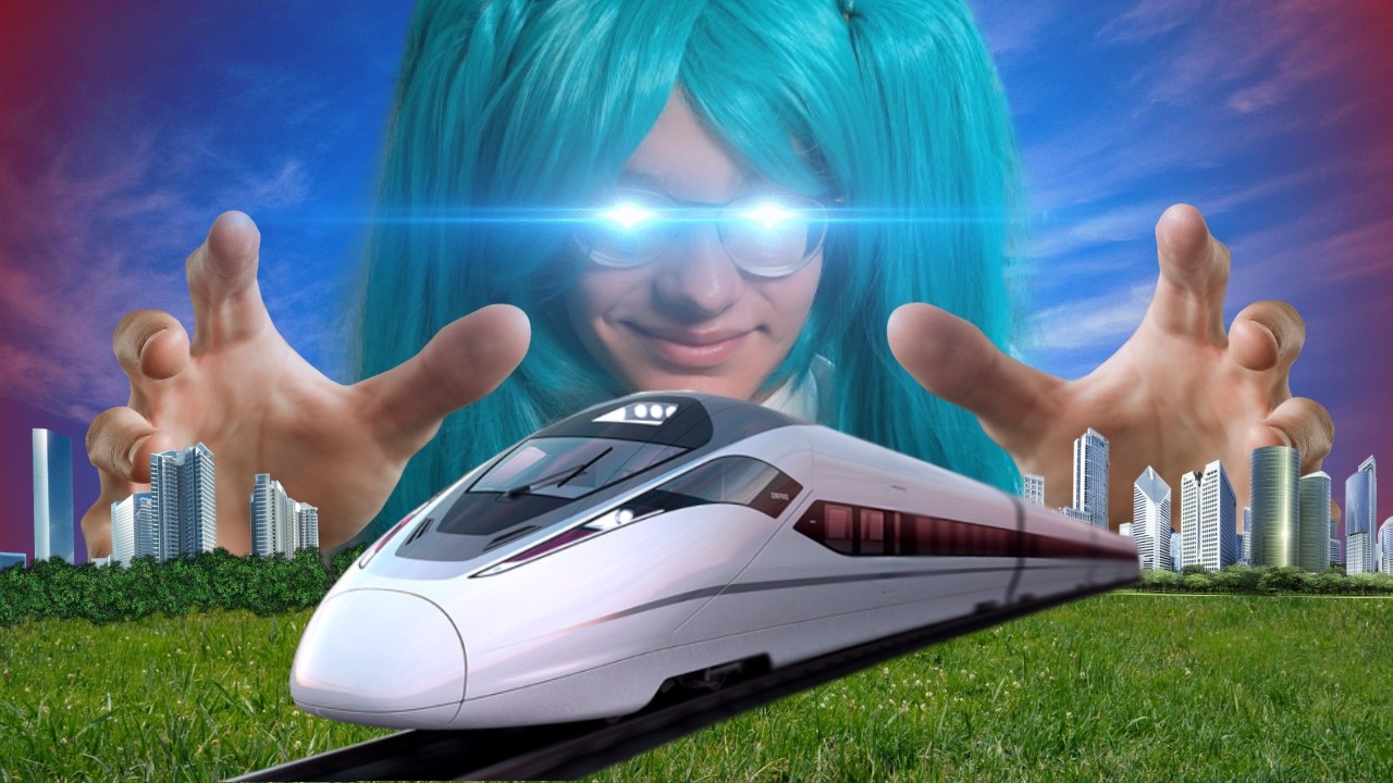 I built a city from nothing using trains (as Hatsune Miku)
