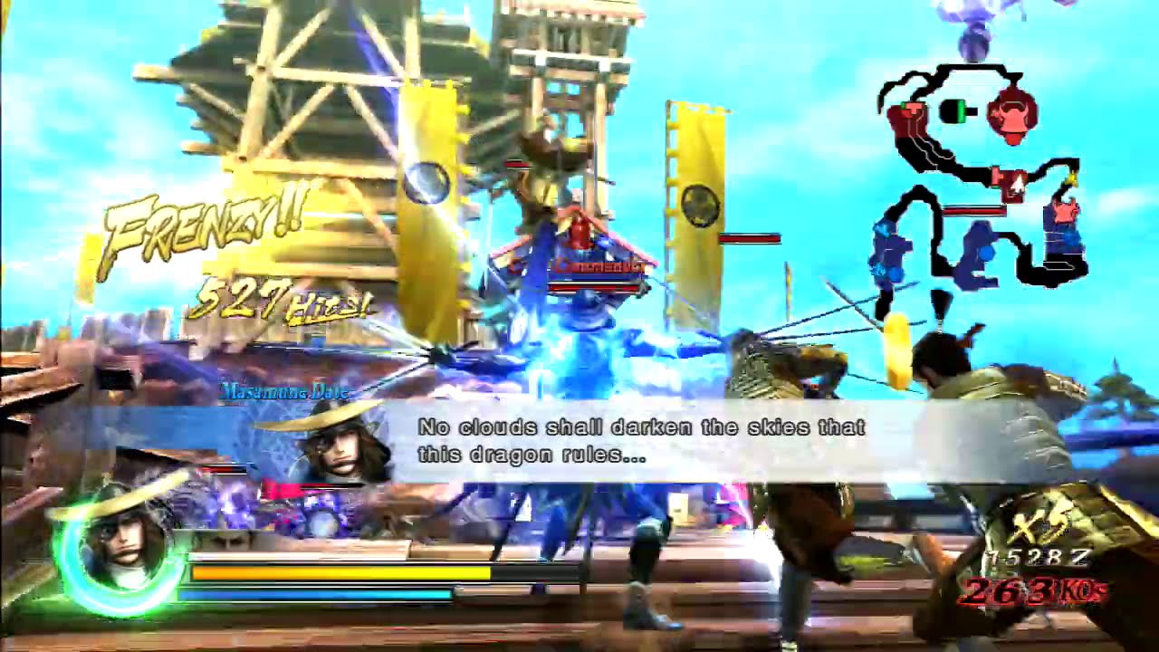 Sengoku Basara: Samurai Heroes - Masamune Date | Yellow Path
