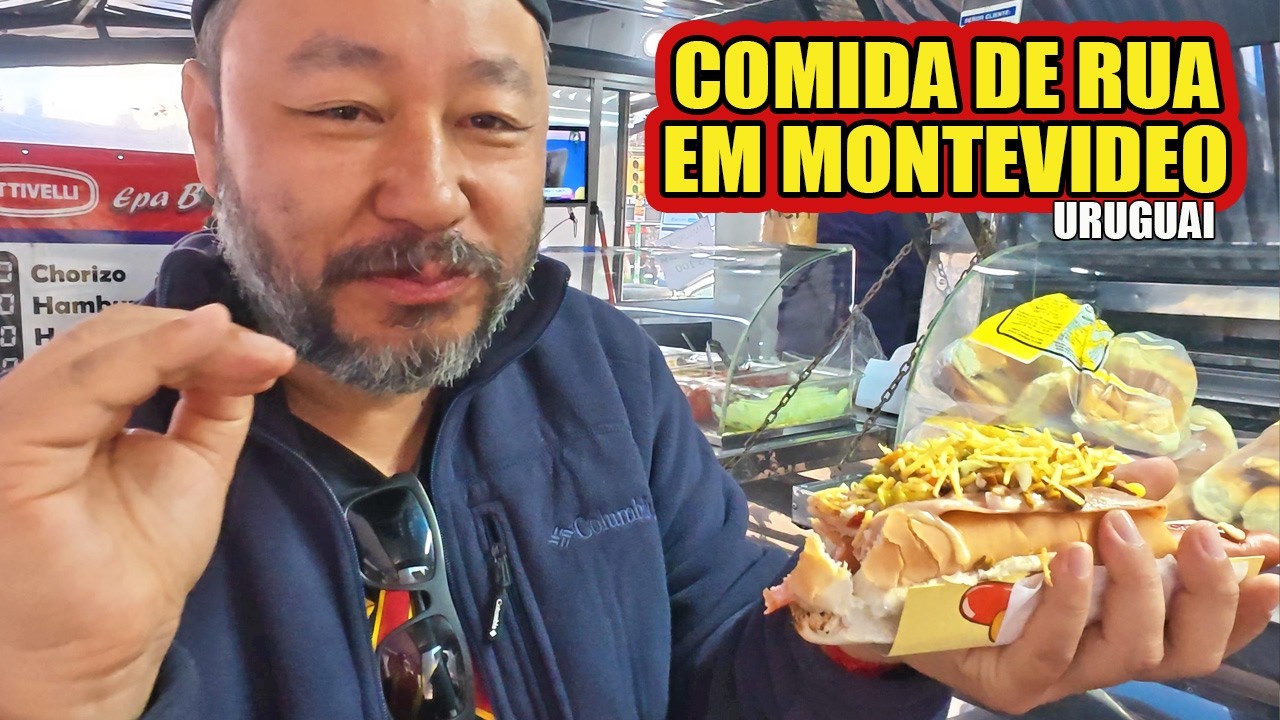 COMILANÇA NAS RUAS DE MONTEVIDEO - NO URUGUAI - COMIDA CALLEJERA - O QUE CONSEGUIMOS COMER 