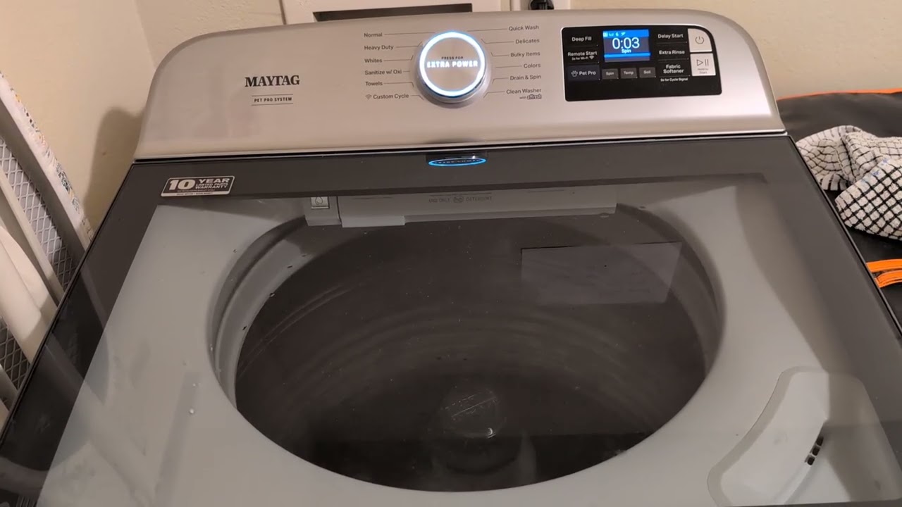 Loud final spin on Maytag Pet Pro Washer