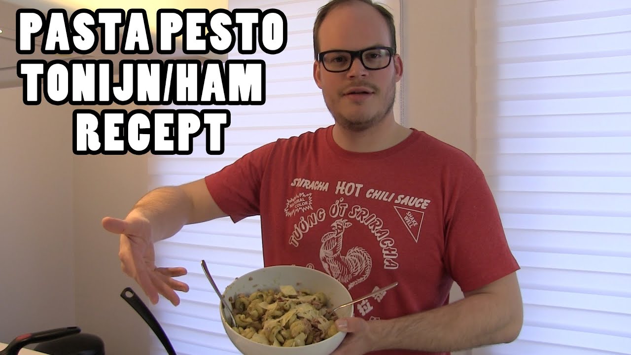 Pasta pesto tonijn/ham recept - MAN CAVE
