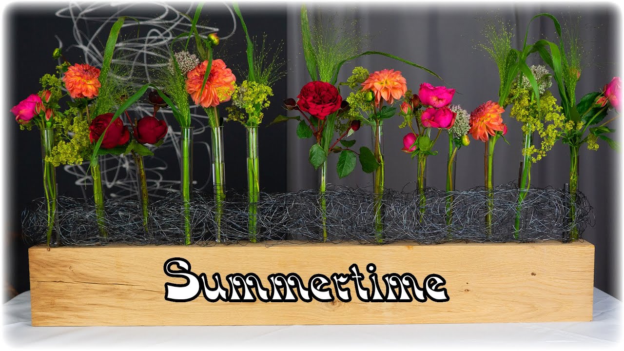 sommerlich-blumige Dekoidee | frische Deko für die Wohnung