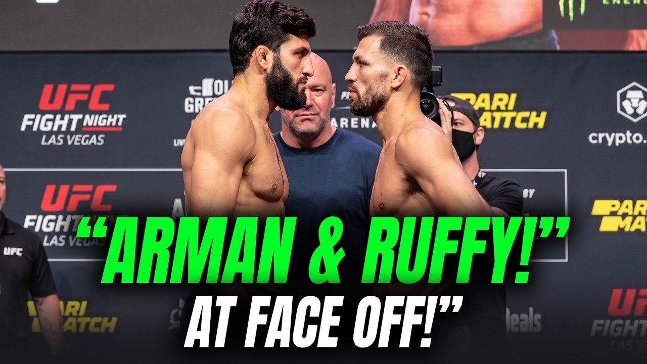 Arman Tsarukyan Sl*ps And HEADB*TTS Mauricio Ruffy at UFC 331 Face-Off
