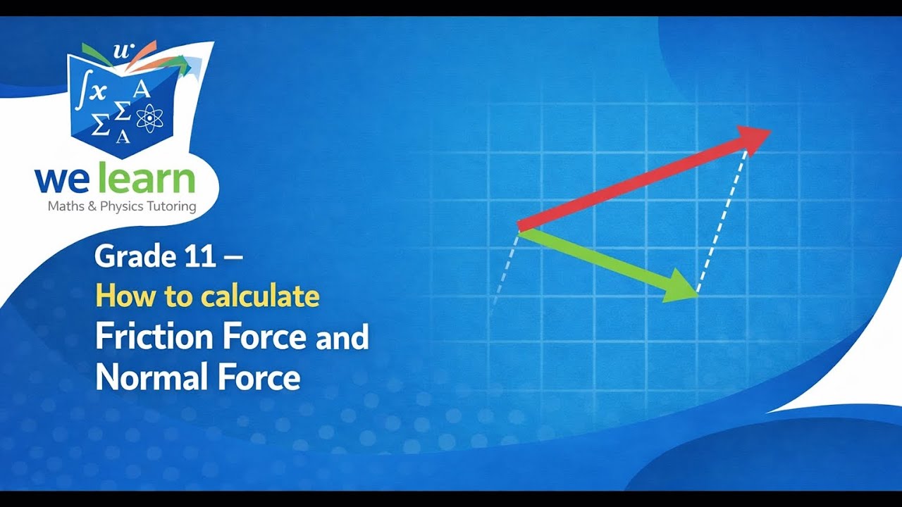 Grade 11-Physics: How to calculate the normal force and frictional force