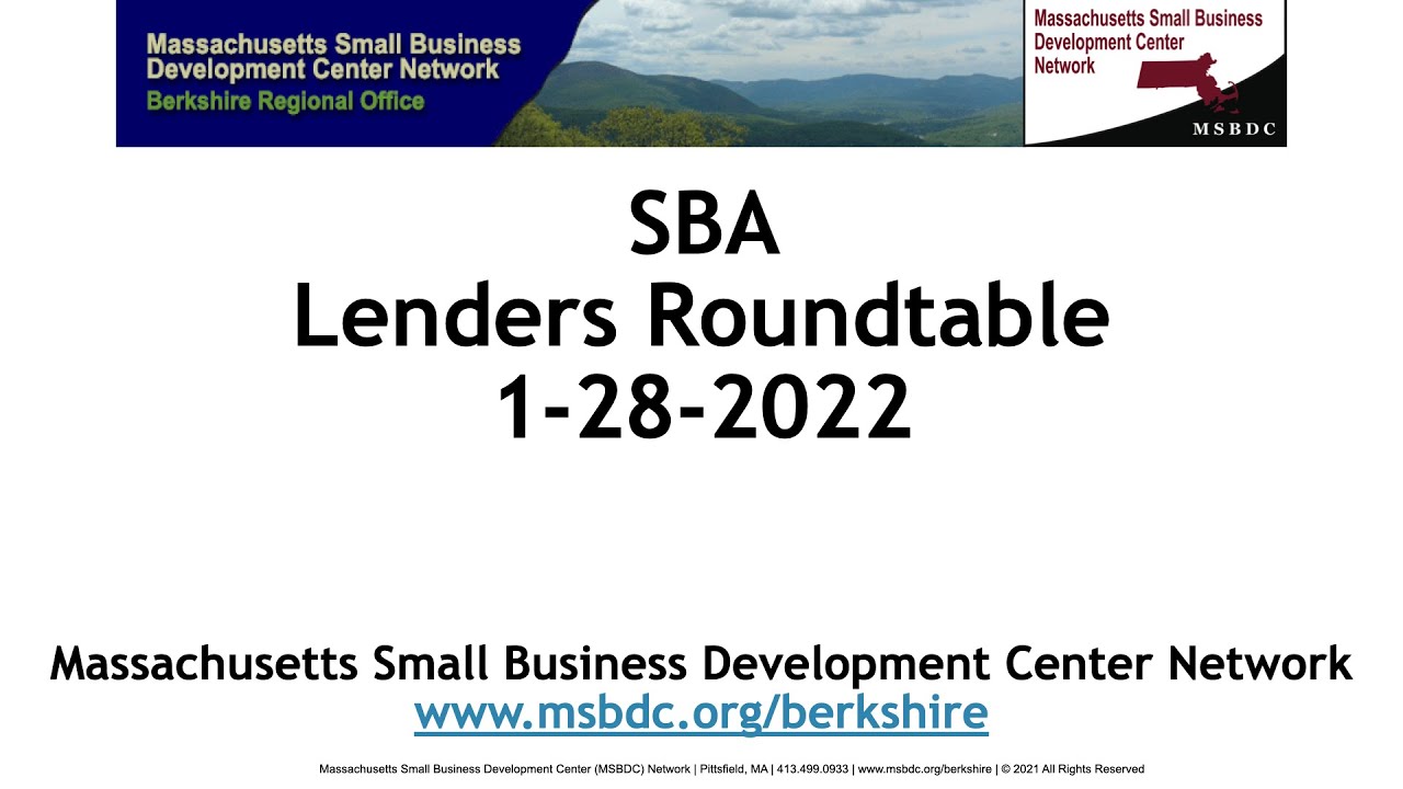 Lenders Roundtable Jan 28 2022