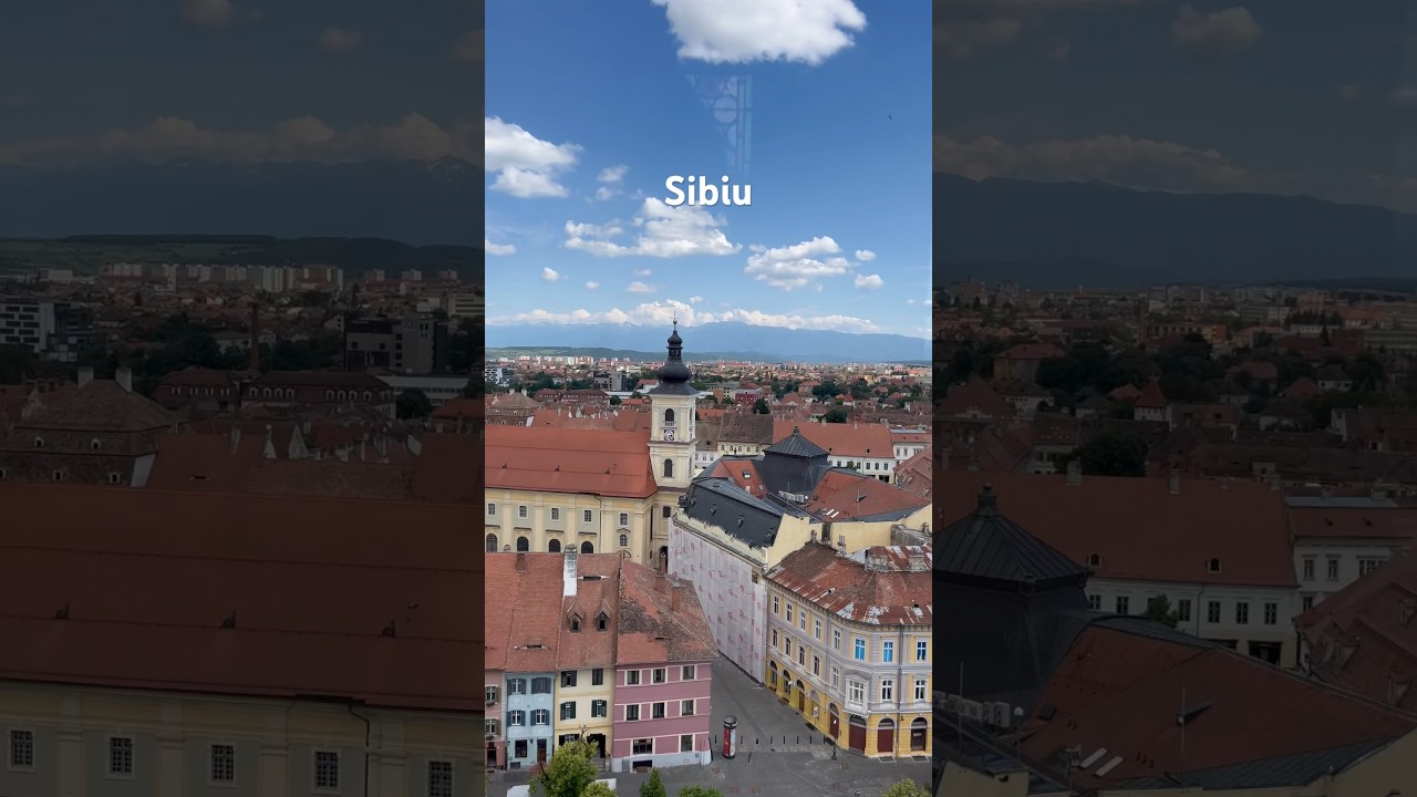 Sibiu Rom&acirc;nia #sibiu #romania #aspecialtravel #view #mountain #city #citytour #mountains #travel