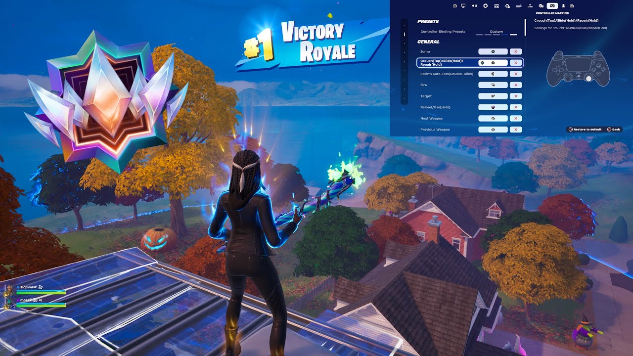 Fortnite Unreal Legend Reload PS5 Controller Gameplay + Best Controller Settings