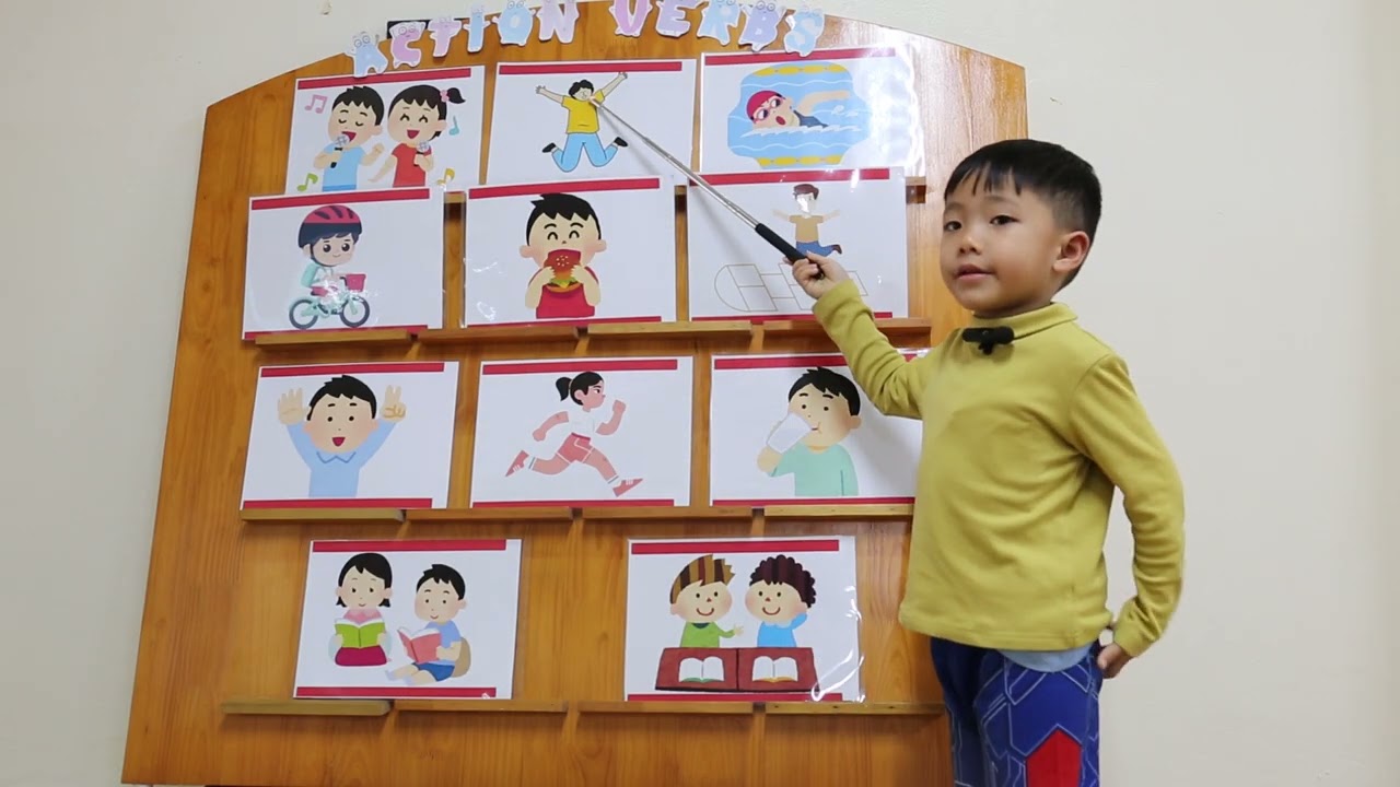 Video trả kết quả tiếng Anh định kỳ với GVVN của bạn Bá Hoàng lớp Sóc Nâu