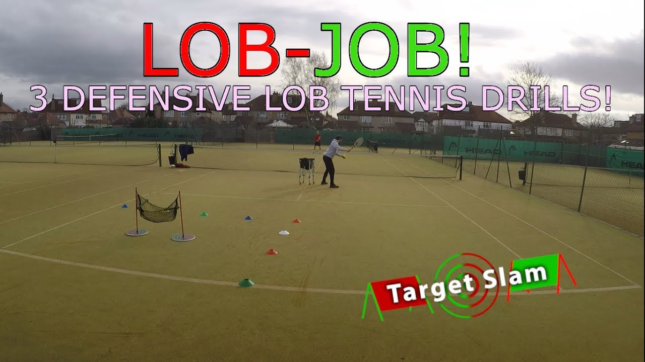 LOB JOB - 3 Defensive Lob Tennis Drills!