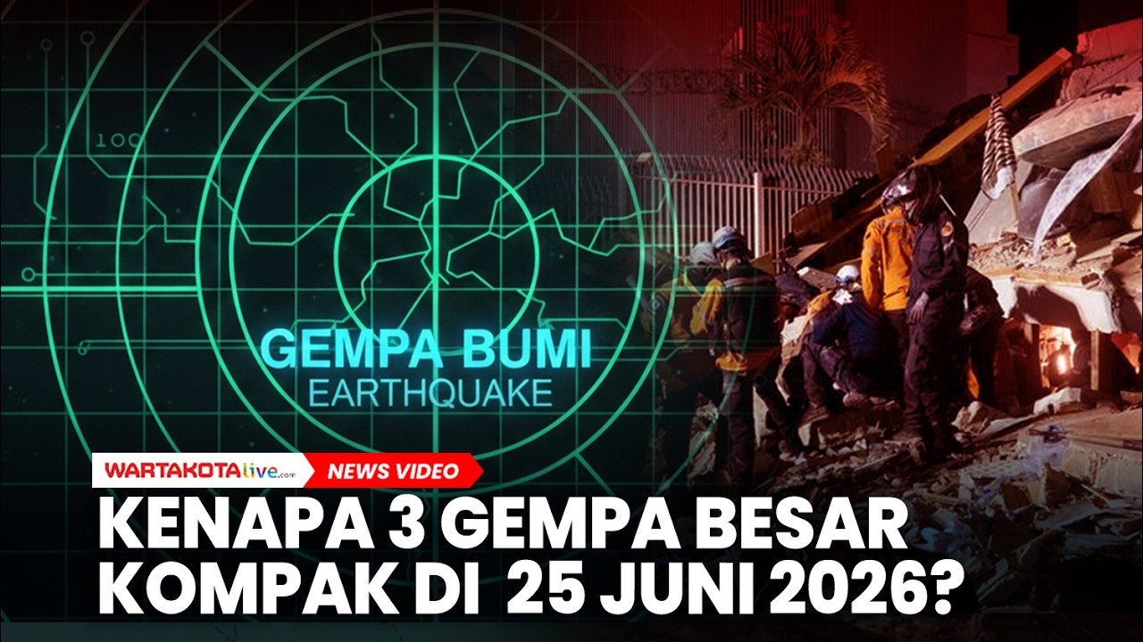 Kenapa 3 Gempa Besar Terjadi di Hari yang Sama Pada 25 Juni 2026?