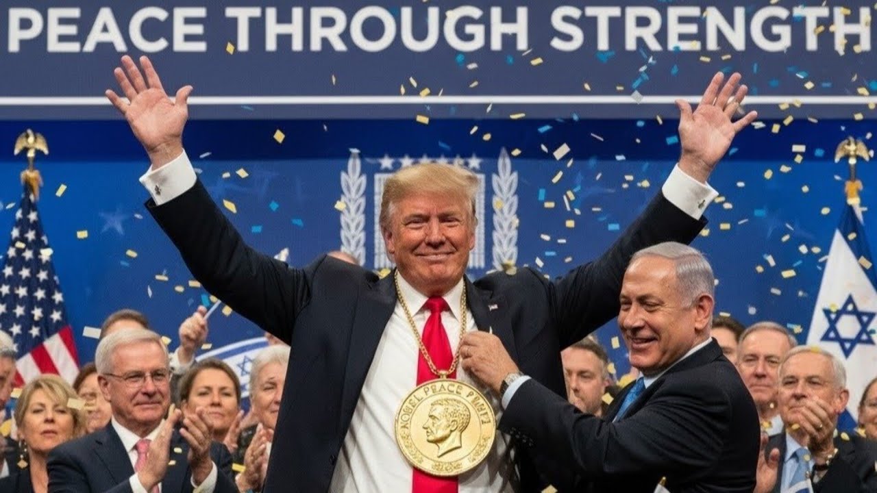 Netanyahu posts hilarious AI image endorsing Trump for Nobel Peace Prize