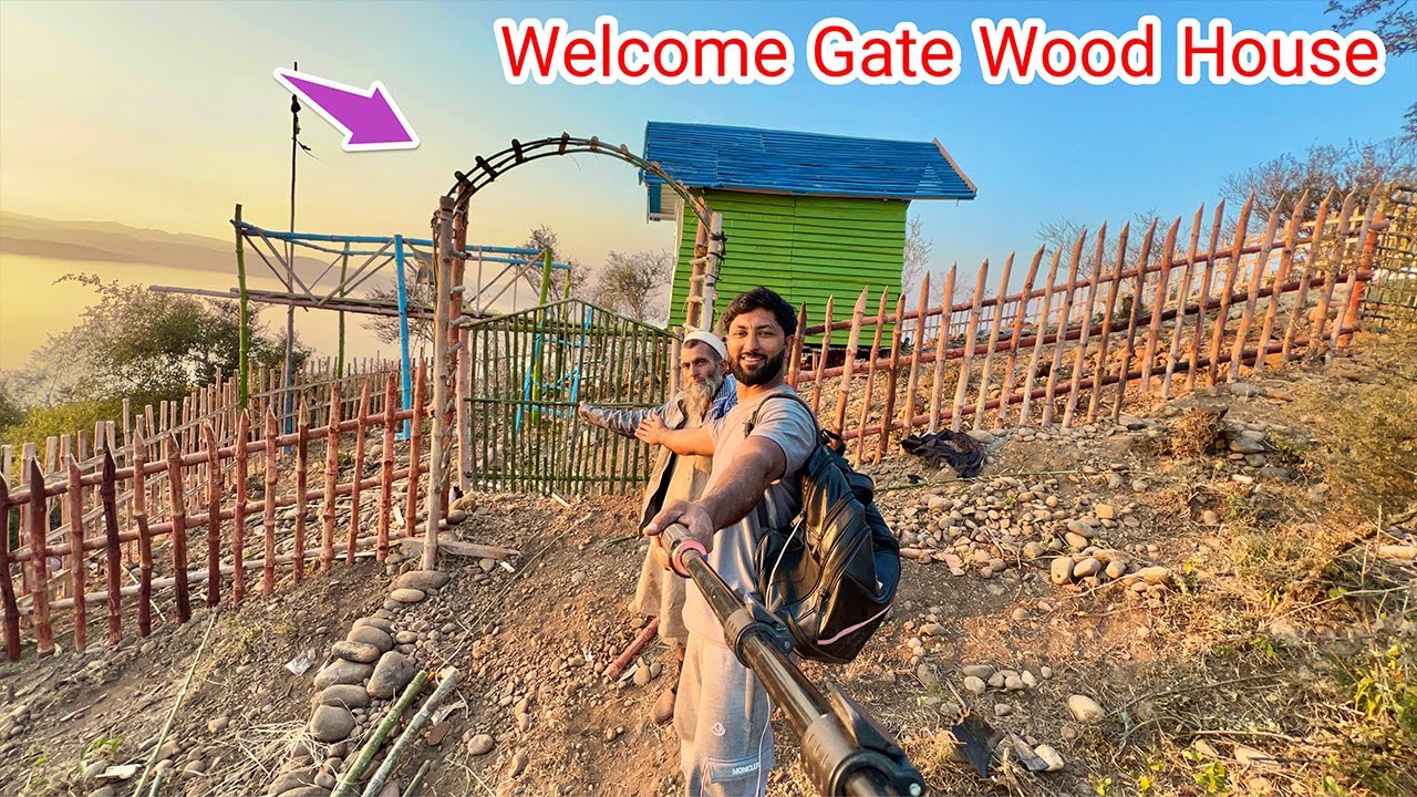 Welcome Gate of Wood House Completed 😍
