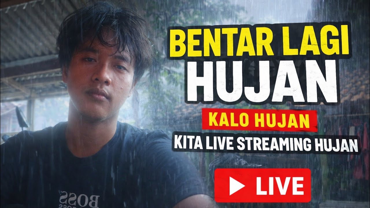 BHEDUL sedang live sekarang! kalo hujan , maen hujan hujanan