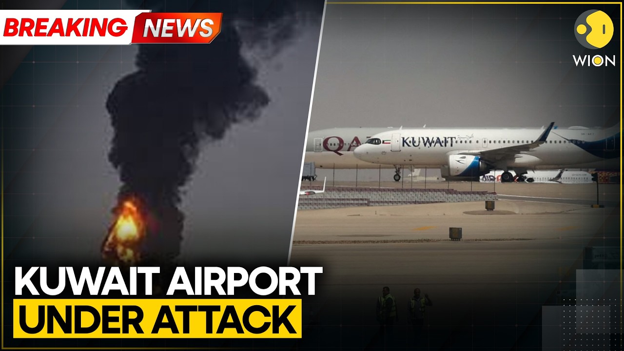 Iran Strikes Kuwait: Drone Attack Targets Kuwait Airport, Several Wounded | WION Breaking