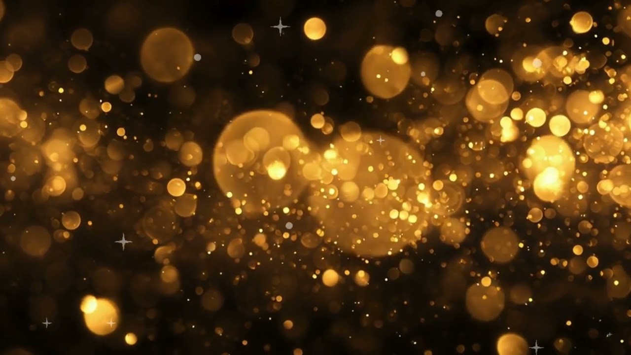 Golden Sparkle Background &ndash; 1.5 Hour Loop (No Sound) | Gold Bokeh Animation
