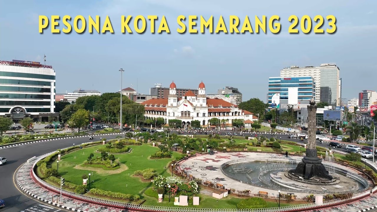 Kota Semarang 2023 dari Udara dengan Drone | Kawasan Simpang Tugu Muda