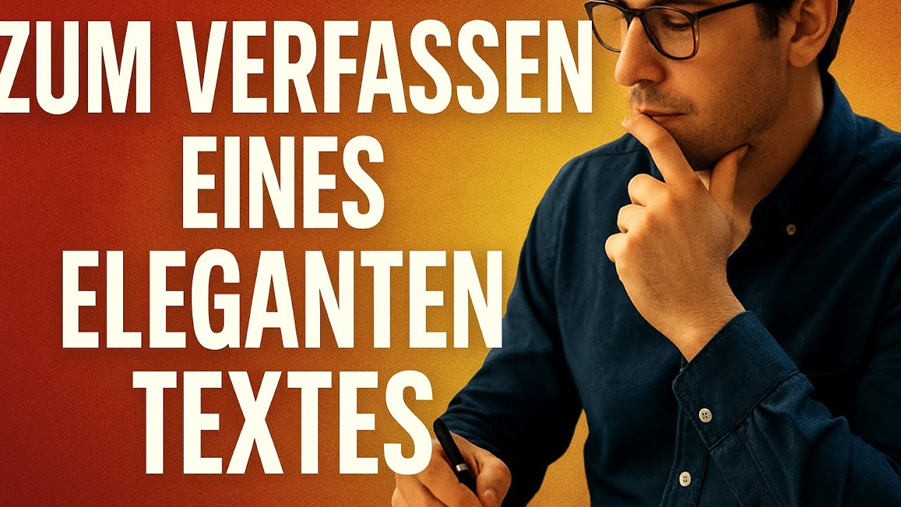 Um einen eleganten Text zu schreiben