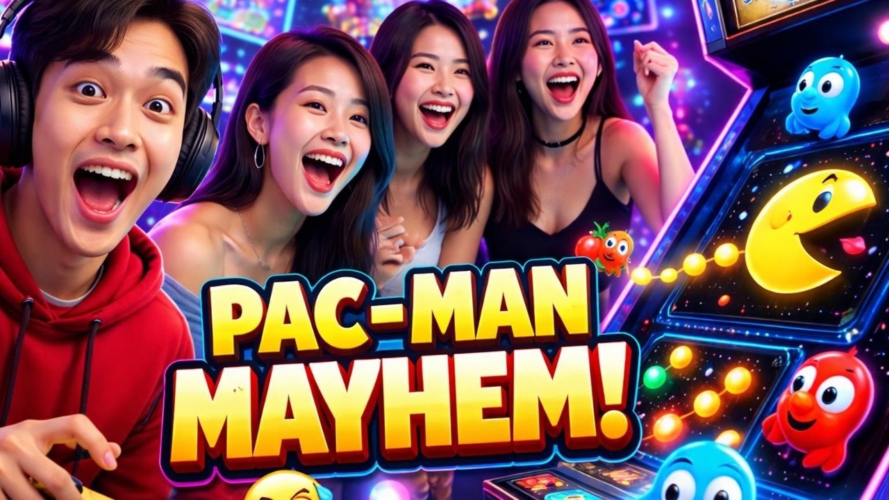 Pac Man Mayhem: Watching a Legend Gobble Ghosts Funniest Gameplay You’ll Ever See!🎮😂 #pacman #games