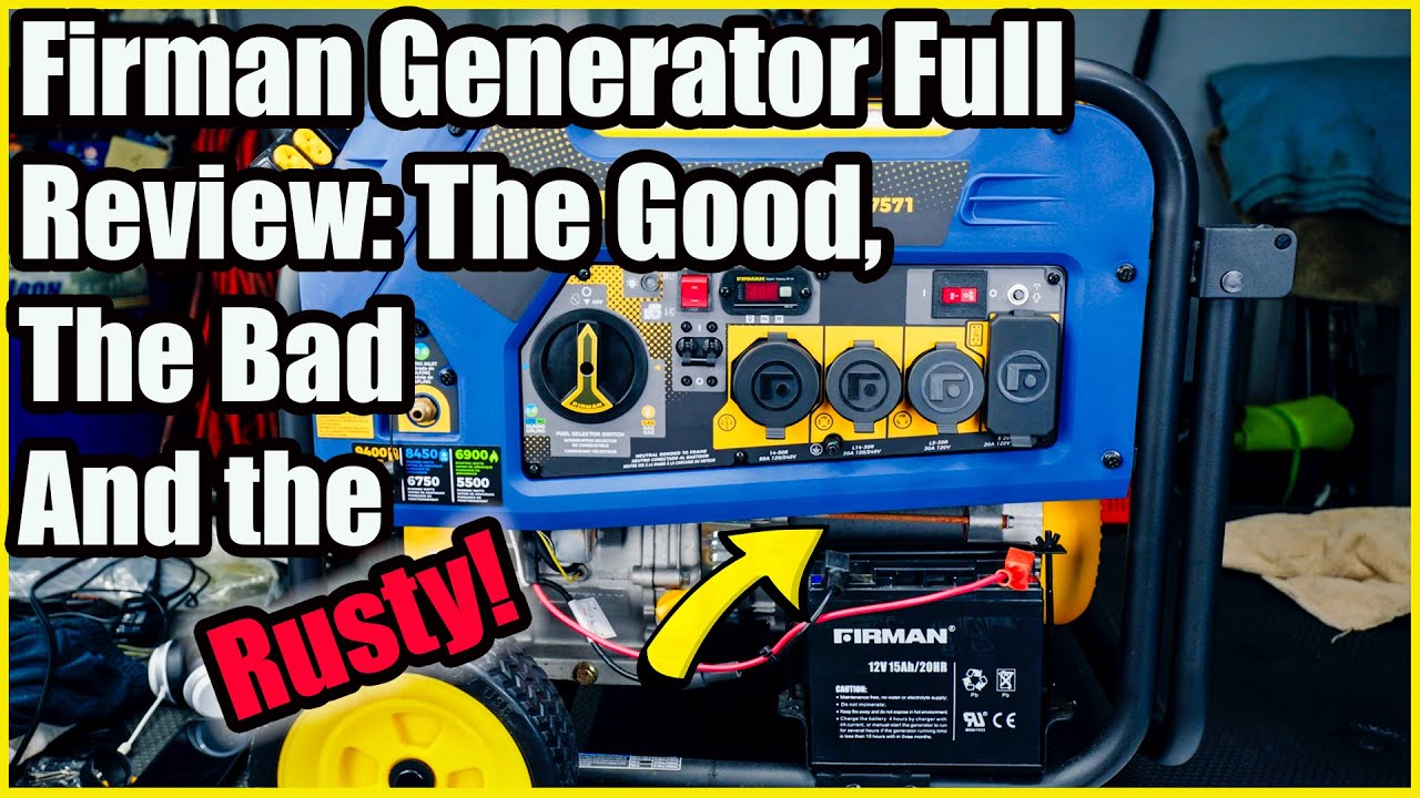 Comprehensive Review: Firman Tri-Fuel 7500 Watt Generator - 3 Year Problems!