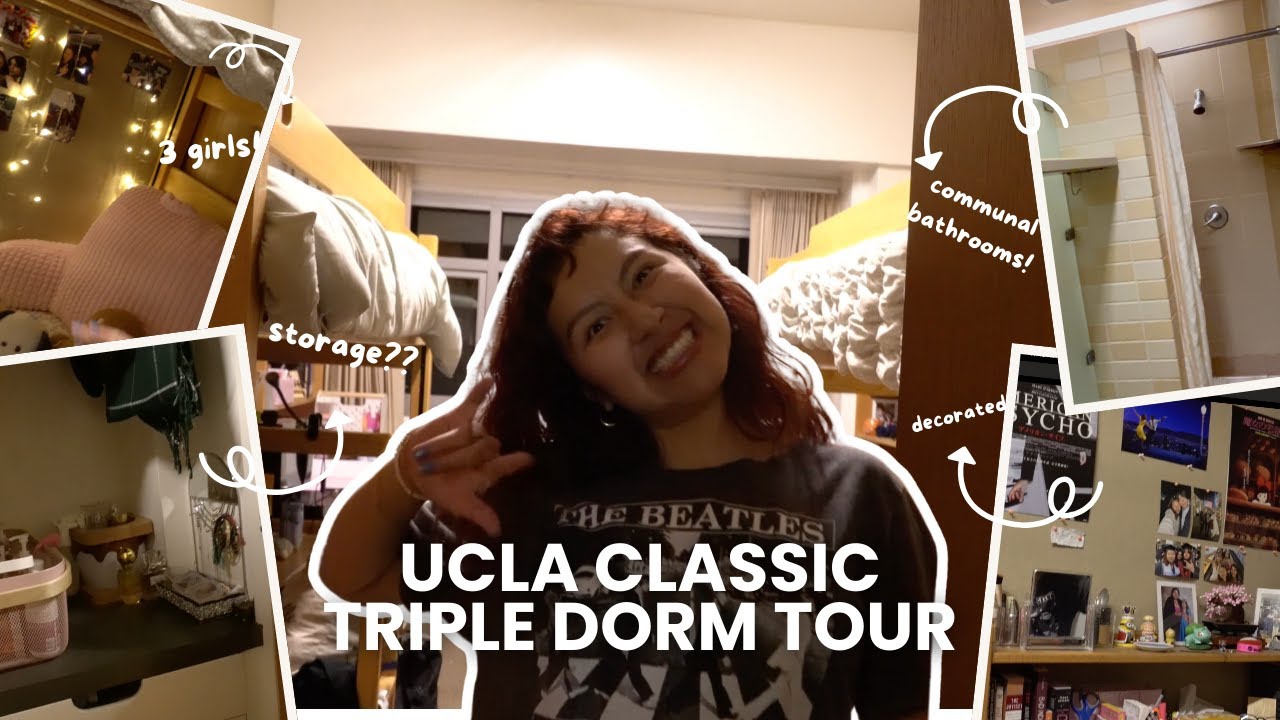 🐻 UCLA Classic Triple Dorm! *communal bathrooms*😭
