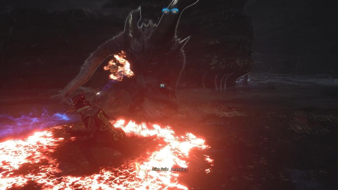 Graphorn 4th Trial Boss Fight No Damage (Hard Difficulty, No HUD or Ancient Magic) - Hogwarts Legacy