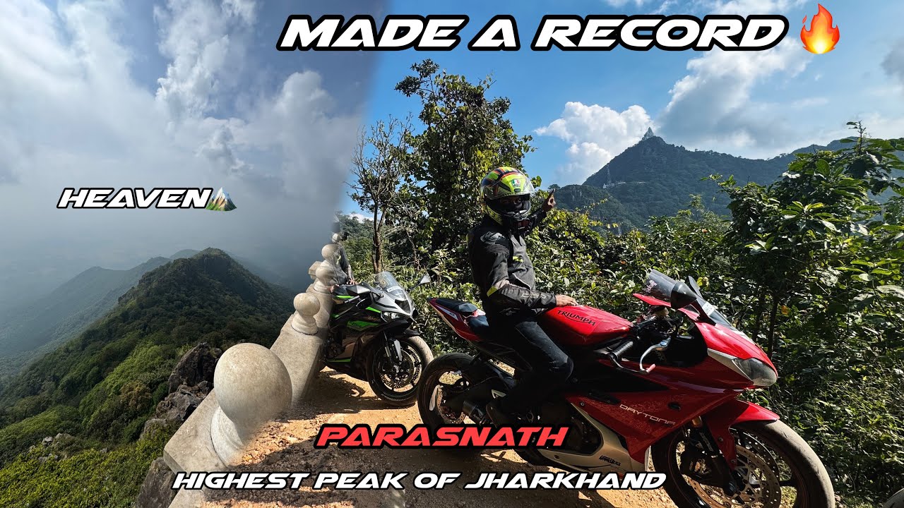 Made a record🔥 First superbike on highest peak of Jharkhand ❤️