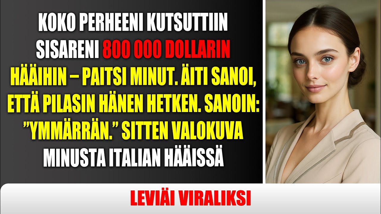 Siskon h&auml;ist&auml; kutsumatta j&auml;rjestin oman satuuni Italiassa&mdash;Sitten se levisi viraalisti