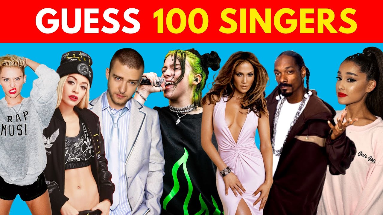GUESS the SINGER in 3 Seconds | 100 Famous Singers | Singer Quiz
