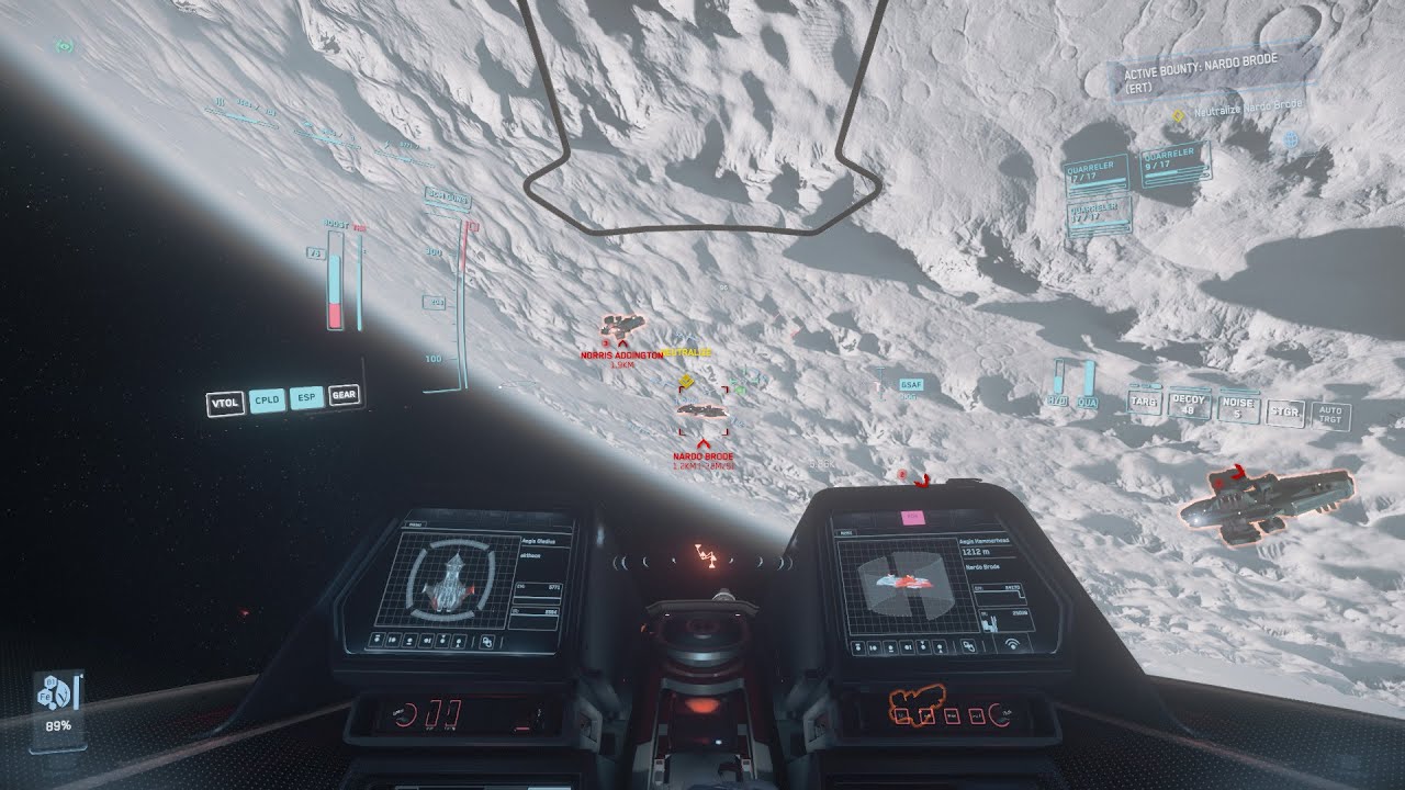 Star Citizen Tricks 3.23.1 - Gladius vs ERT Chaos (double spawn)