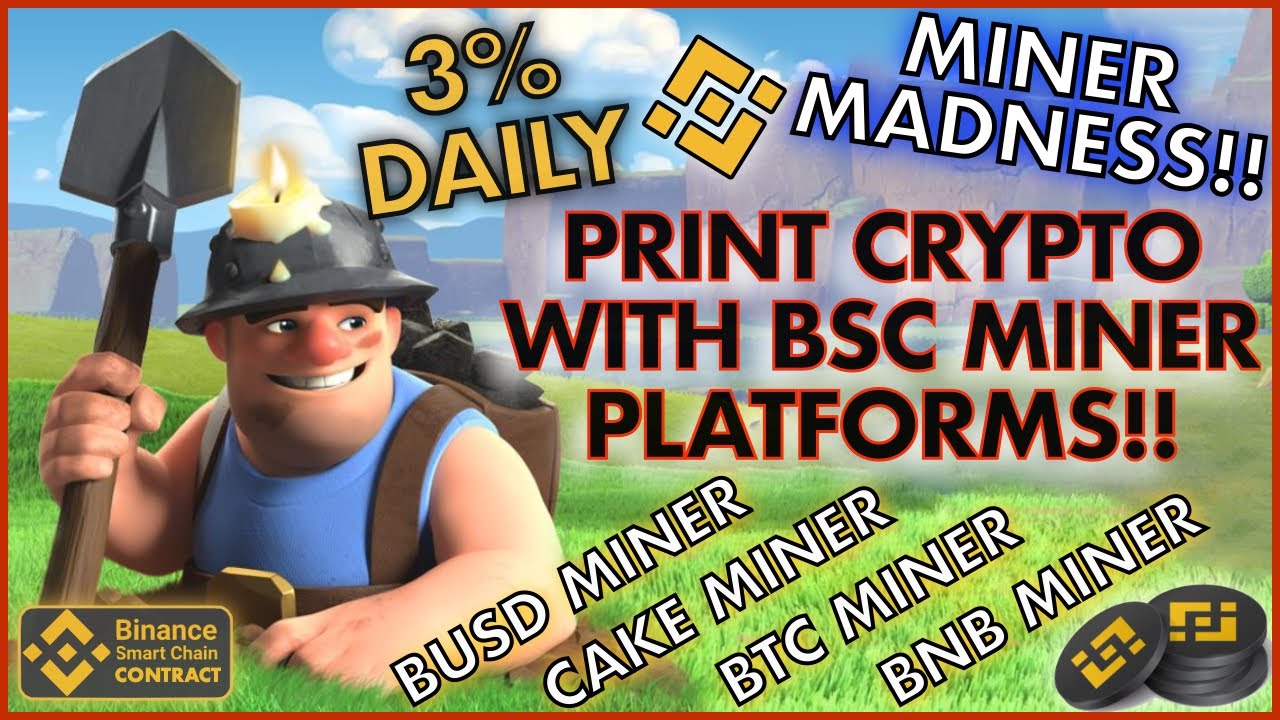 PRINT BITCOIN WITH BSC MINER CONTRACT ⛏️ Crypto Miner Platforms With Amazing Returns 🤑 EARN 3% DAILY