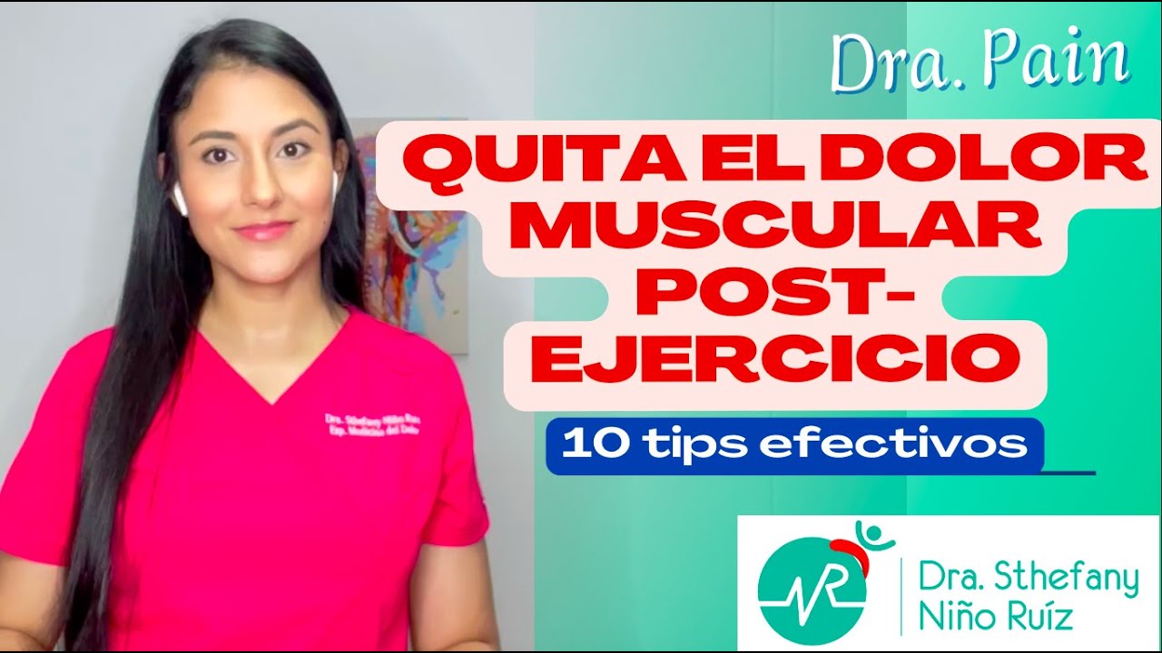 10 tips para quitar el dolor muscular post-entrenamiento. 