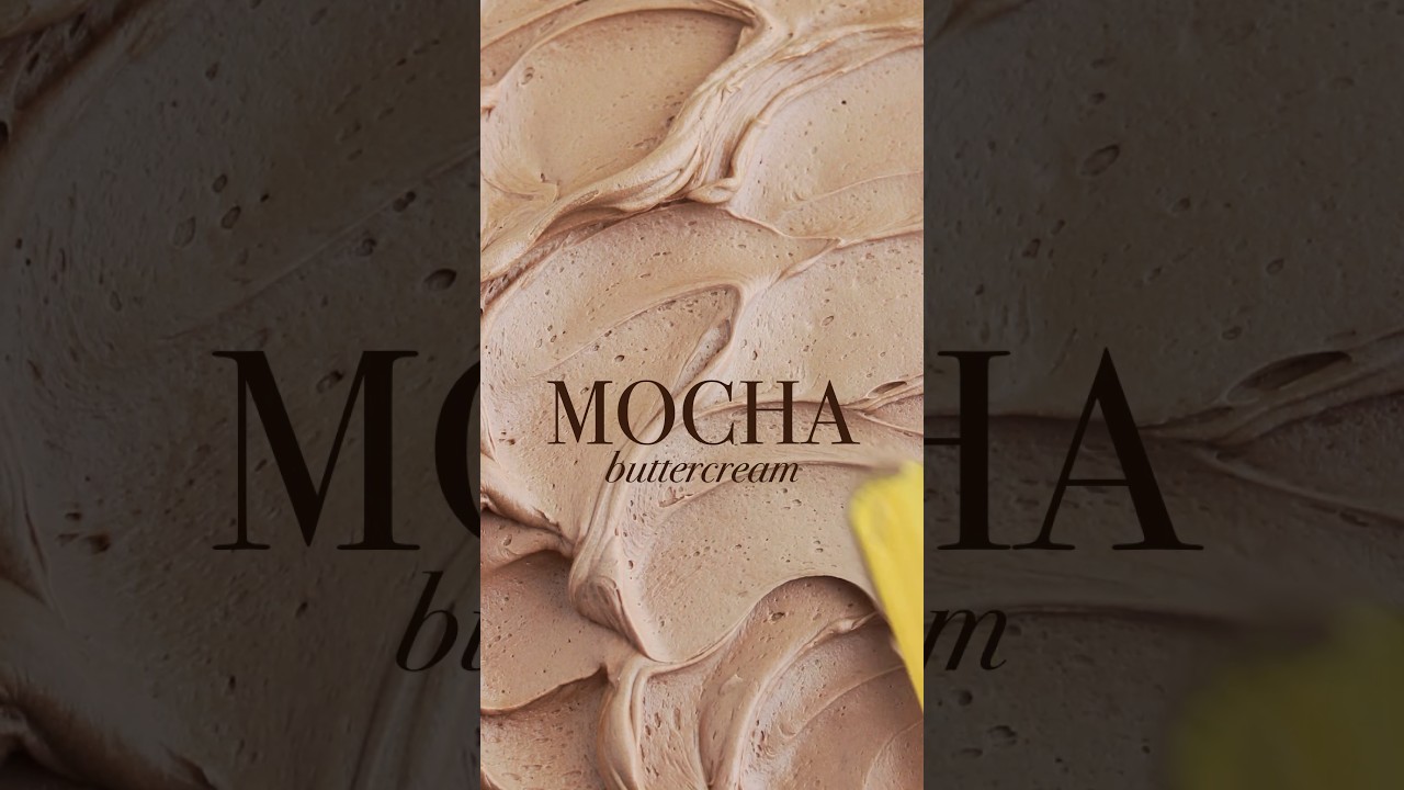 This mocha buttercream is SO TASTY on chocolate cake + couldn&rsquo;t be easier to make #cake #shorts