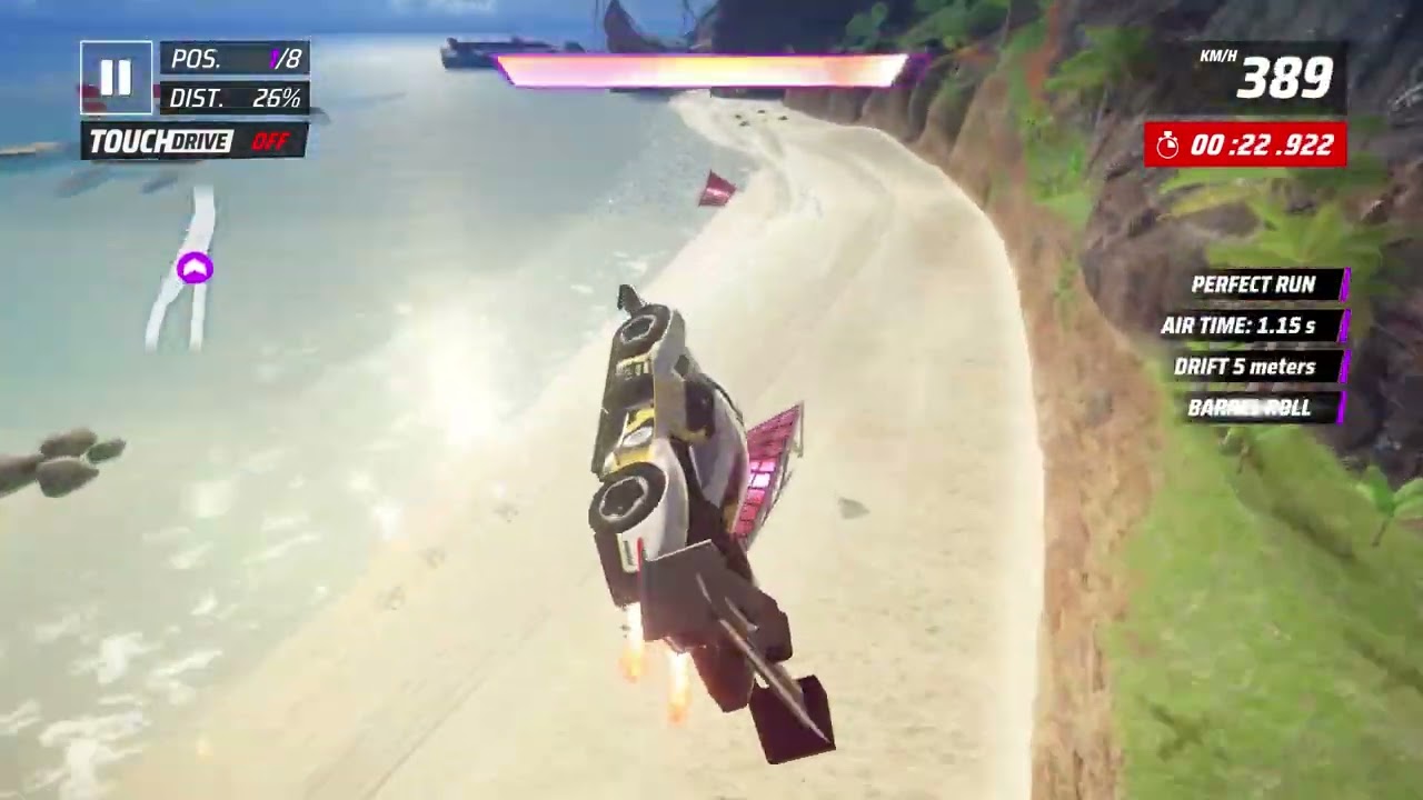 Asphalt Legends - Weekly Competition - Electric R x Beach Landing - 1:19.096