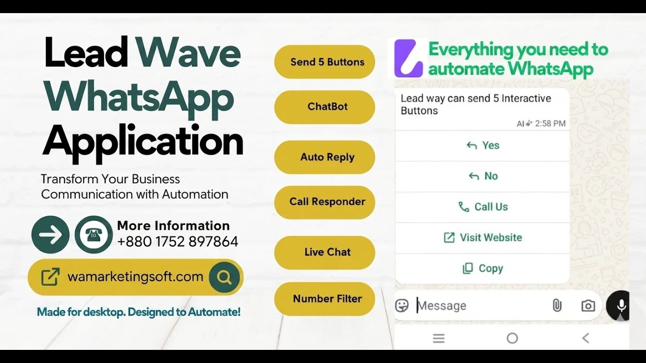 LeadWave: WhatsApp-маркетинг, реселлер CodeCanyon &mdash; рассылка сообщений с кнопками в WhatsApp