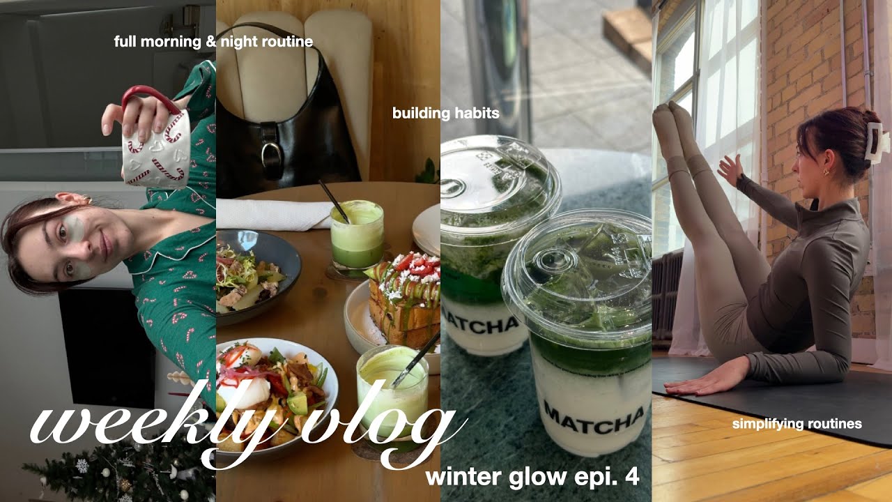my daily routines 🧘🏻‍♀️building habits, my simplified morning & night routine, workout & meal inspo