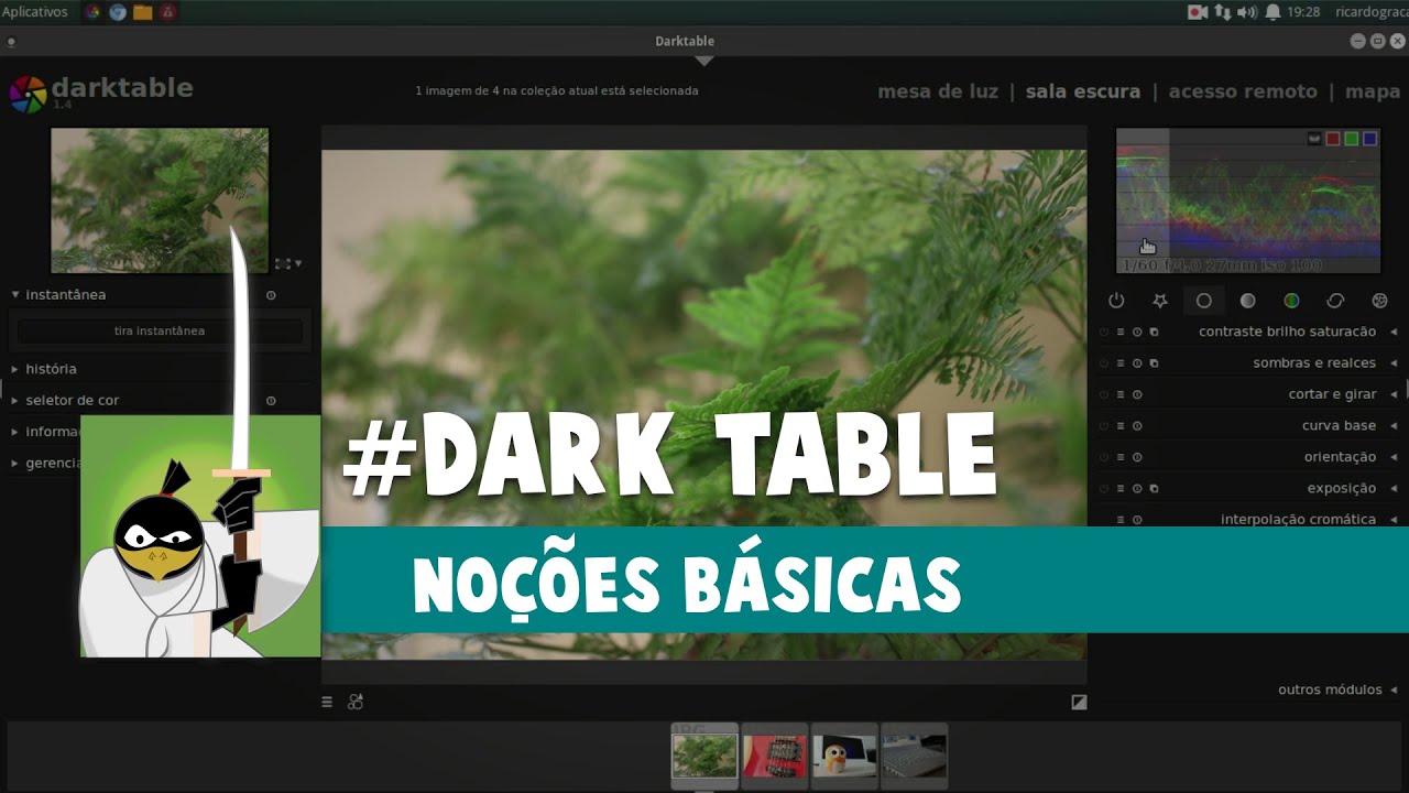 Darktable tutorial - Tratamento de foto básico