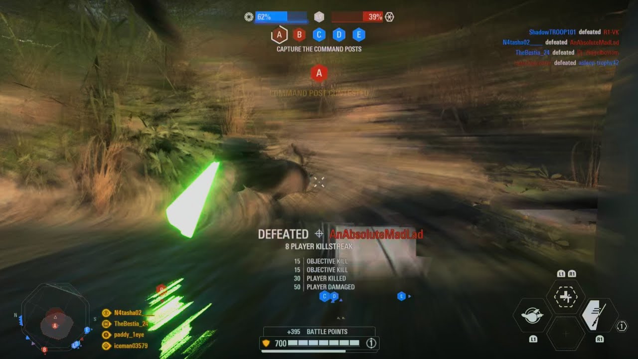 Yoda defends the Wookies on Kashyyyk