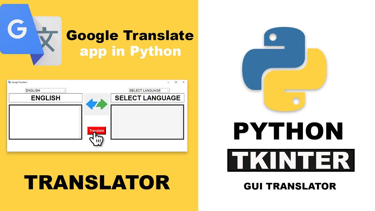 how to create translator using python | python tkinter