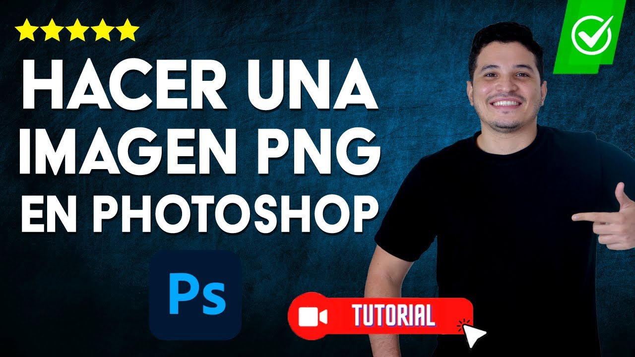 C&oacute;mo HACER una IMAGEN PNG en Photoshop [Guardar con fondo trasparente] | 🎨Crea im&aacute;genes PNG 📁