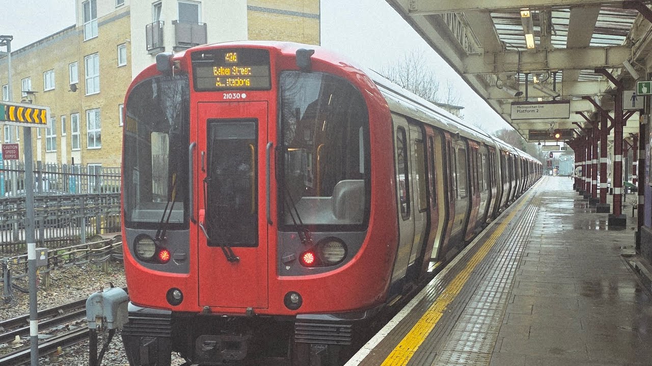 Journey On The Metropolitan Line S8 Stock From Watford Towards Baker Street