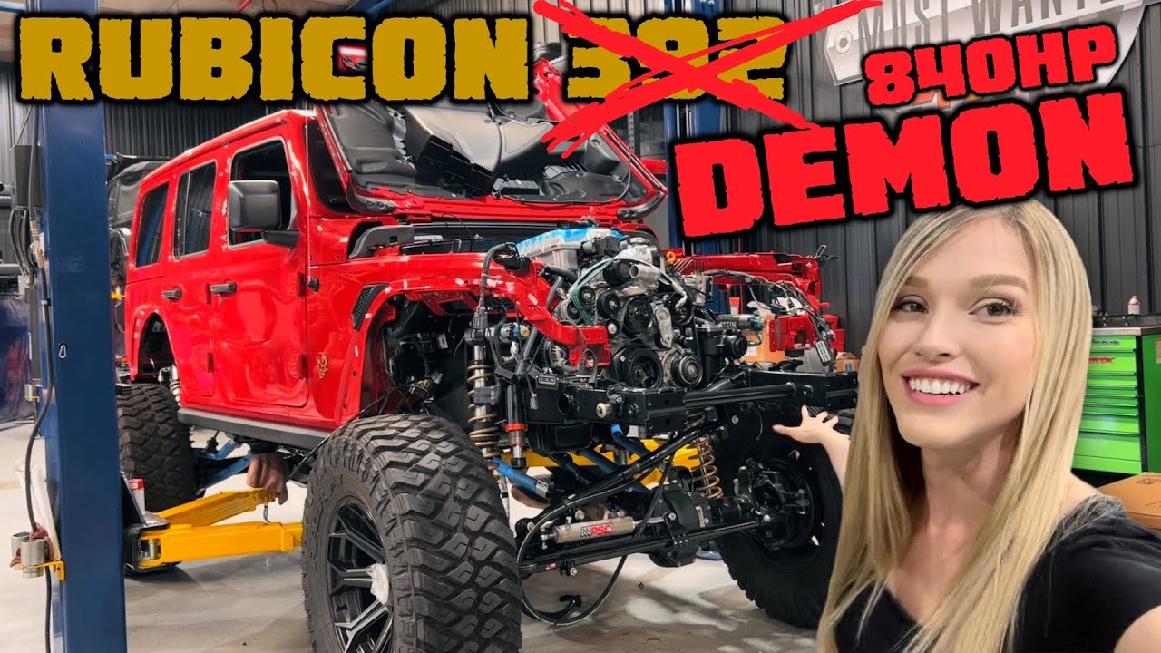 Destroying a New 392 Jeep Rubicon to Build an 840HP DEMON JEEP!