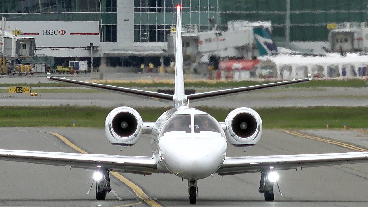 Cessna Citation Encore C-FTOM arriving at the Vancouver Airport