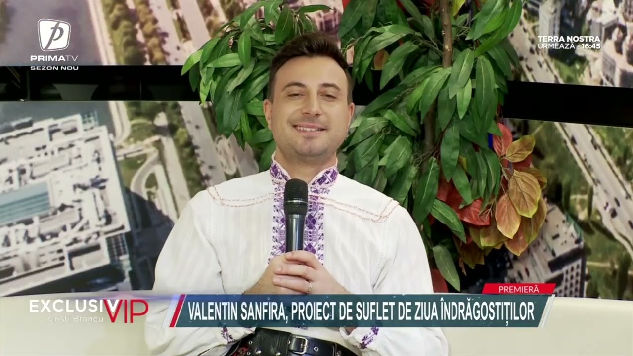 Valentin Sanfira, proiect de suflet de Ziua Îndrăgostiților