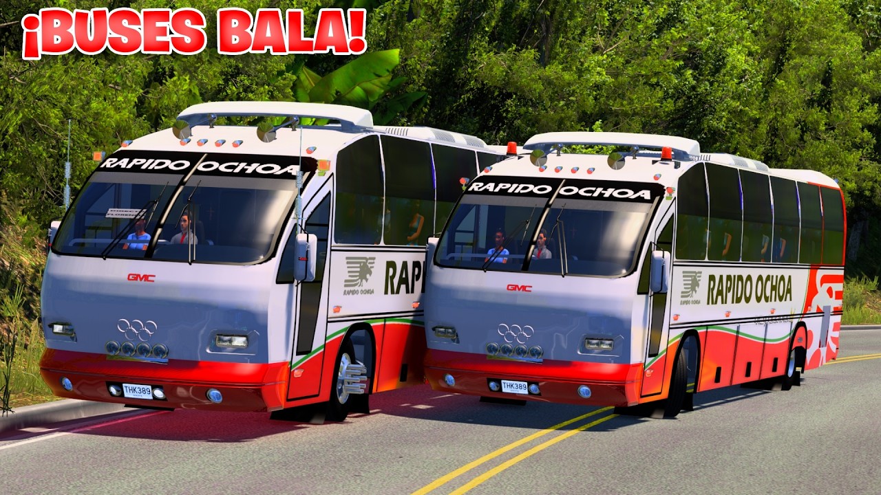 ¡Conductores de BUS BALA A ALTA VELOCIDAD ADELANTA EN DOBLE LINEA! | American Truck Simulator